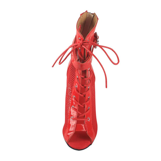 🔥 Papé Femme Fatale Heels – Red Shiny Statement