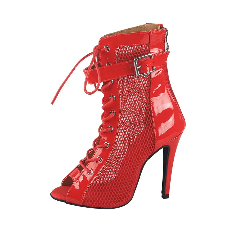 🔥 Papé Femme Fatale Heels – Red Shiny Statement