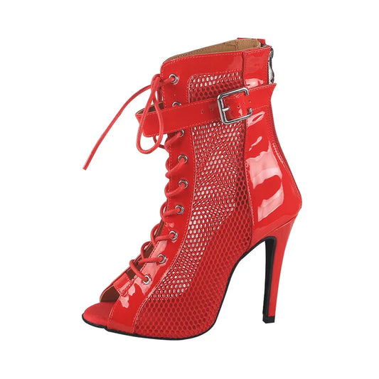 🔥 Papé Femme Fatale Heels – Red Shiny Statement