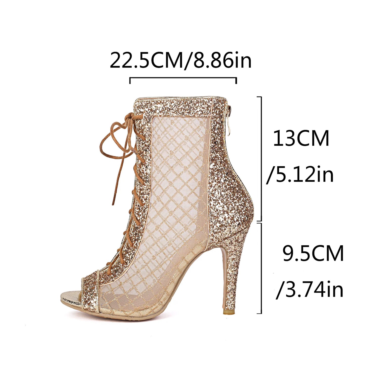 ✨ Papé Glam Heels – Sparkle Edition (Gold, Silver, Black)