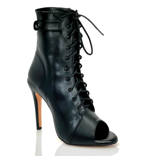 🖤 Papé Essential Heels – Classic Black/Brown Leather
