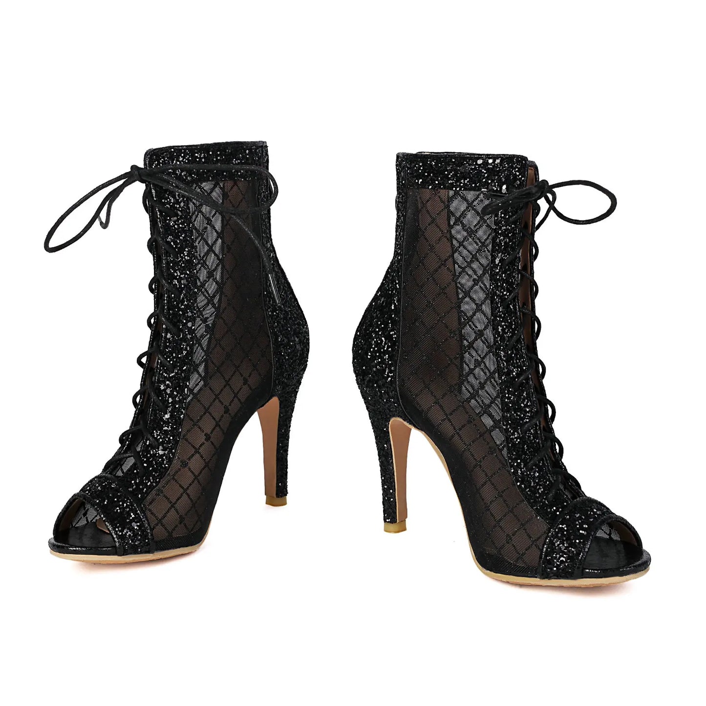 ✨ Papé Glam Heels – Sparkle Edition (Gold, Silver, Black)